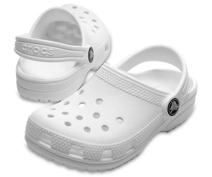 Crocs Kids' Classic Clog - White ALT110