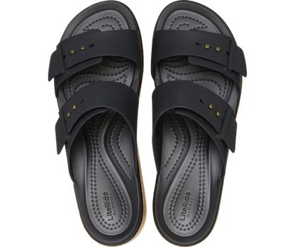 Crocs Brooklyn Buckle Low Wedge Cork Sandal ALT120