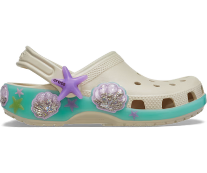 Crocs Kids' Classic Sea Sparkle Shaker Clog ALT100