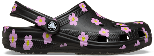 Classic Flower Clog - Black