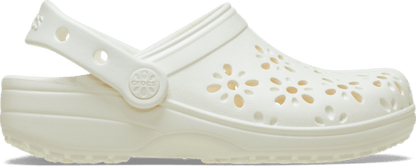 Kids' Classic Floral Cut-Out Clog - Chalk